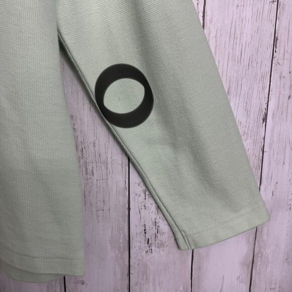 Crazy Horse Green Knit Long Sleeve Button Down Pockets Spring Sweater Cardigan - Picture 3 of 8